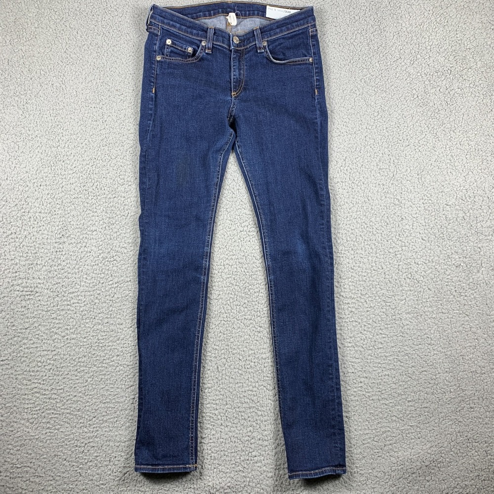 Rag‎ & Bone Jeans Womens 28x29 Blue Dark Wash Skinny Kensington W1502K520